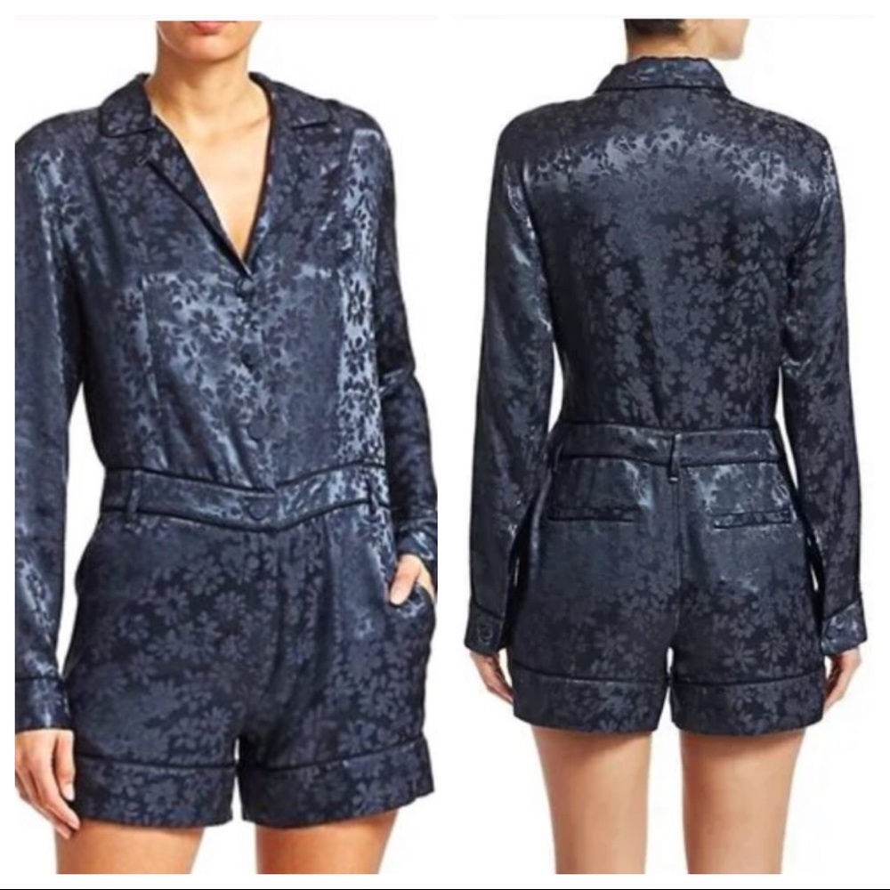 Rag and bone Floral Jacquard Romper